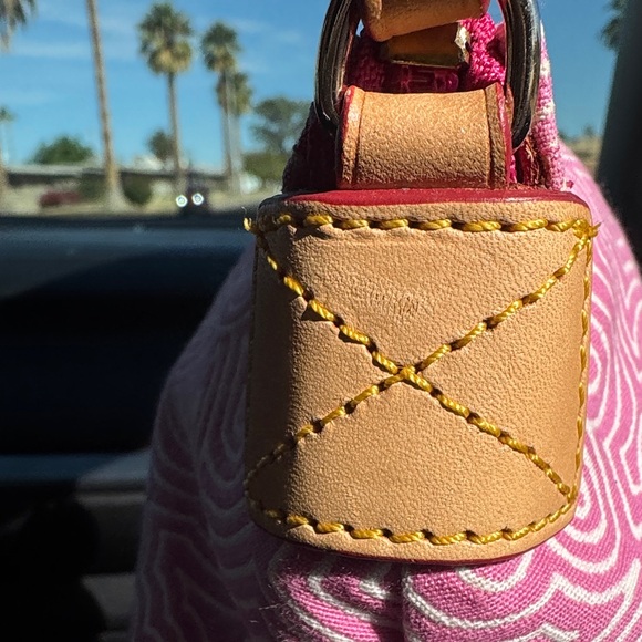 Dooney & Bourke Pink Embroidered Clutch - Picture 6 of 14